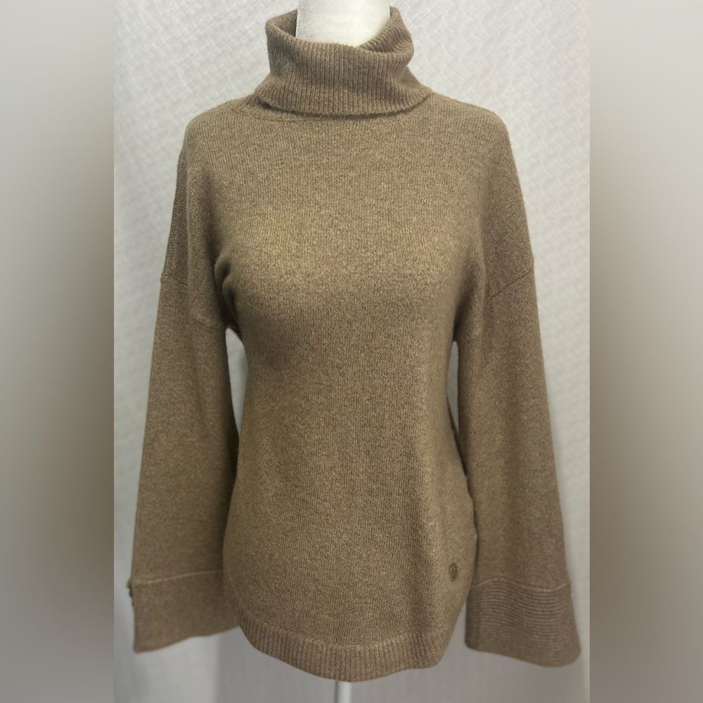 Michael Kors Turtleneck Sweater Size S Wool Alpaca Blend Quiet Luxury Minimalist